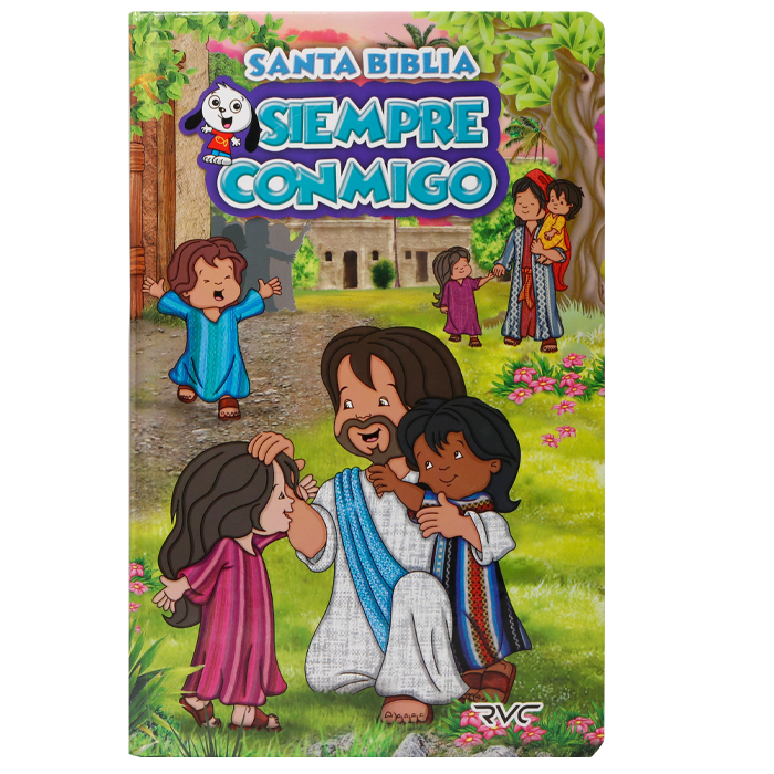 Biblia Infantil Siempre Conmigo Reina Valera Contemporánea Mediana Letra Mediana Tapa Dura [RVC.63PJRP]