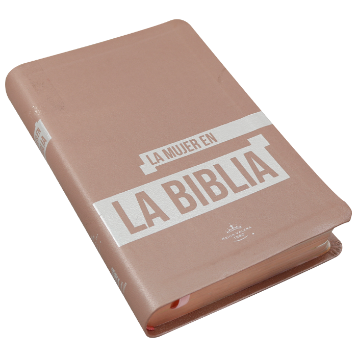 Biblia La Mujer en la Biblia Reina Valera 1960 Mediana Letra Grande BM Imitación Piel Rosa Oro [RVR066c]