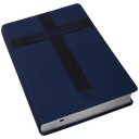 Biblia de Estudio Reina Valera Contemporánea Grande Letra Mediana Imitación Piel Azul Oscuro [RVC086EEC]