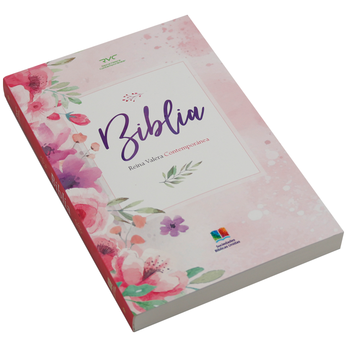 Biblia Misionera Reina Valera Contemporánea Mediana Letra Mediana Rústica Flores [RVC.60ue]