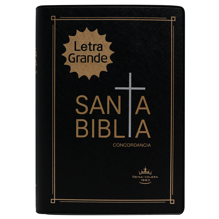 Biblia Reina Valera 1960 Chica Letra Mediana Vinil Negro [RVR042cLG]