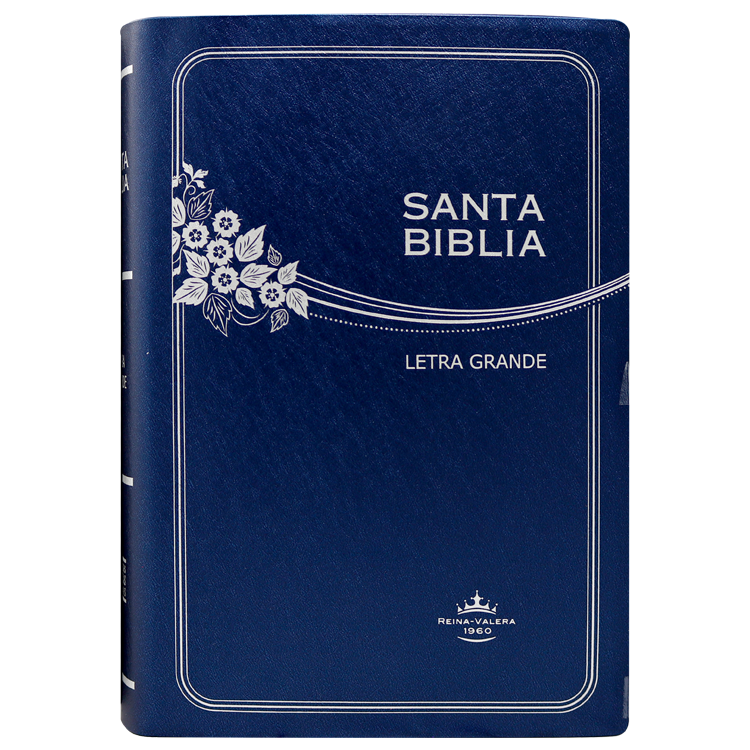 Biblia Reina Valera 1960 Mediana Letra Grande Vinil Azul [RVR062CLG]