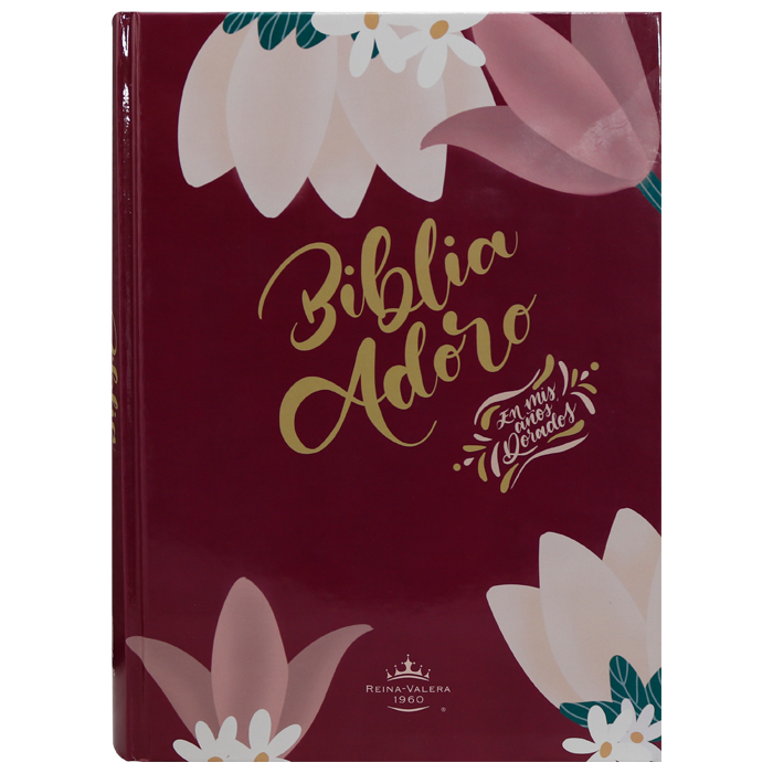 Biblia Adoro Reina Valera 1960 Grande Letra Grande Tapa Dura Flores [RVR083LGPJR]