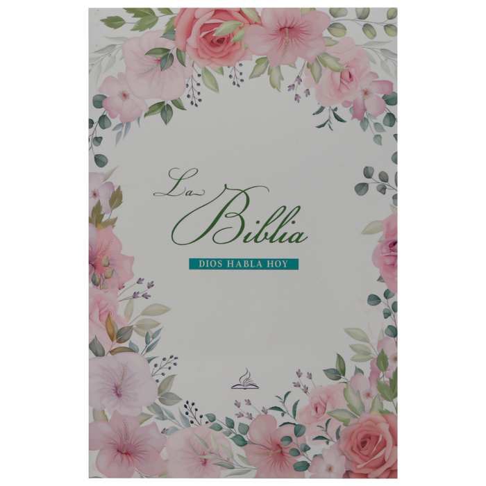 Biblia Dios Habla Hoy Mediana Letra Mediana Rústica Flores Rosas [DHH.60ue]