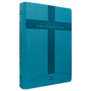 Biblia de Estudio Reina Valera Contemporánea Grande Letra Mediana Imitación Piel Aqua [RVC086EEC]