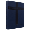 Biblia de Estudio Reina Valera Contemporánea Grande Letra Mediana Imitación Piel Azul Oscuro [RVC086EEC]