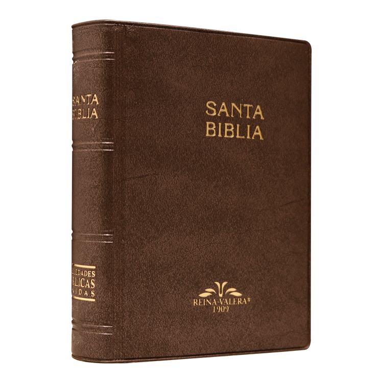 Biblia Reina Valera 1909 Tamaño Bolsillo Letra Chica Vinil Café [VR022LM]