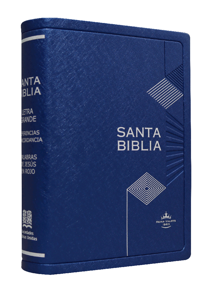 Biblia Reina Valera 1960 Chica Letra Mediana MDM Vinil Azul [RVR042cLGPJR]