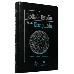 [9788531117435] Biblia de Estudio Para El Discipulado Reina Valera 1960 Grande Letra Mediana Imitación Piel Negra [RVR086EEc]