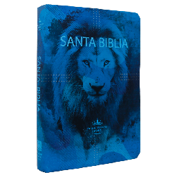 [7899938422977] Biblia Reina Valera 1960 Mediana Letra Gigante Tapa Semiflexible León Azul [RVR.61cLGPJR]