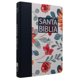 [7899938423004] Biblia Reina Valera 1960 Mediana Letra Grande Tapa Semiflexible Flores [RVR.61cLGPJR]