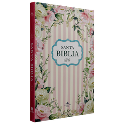 [9781598779707] Biblia Misionera Reina Valera 1960 Mediana Letra Mediana Rústica Flores y Rayas [RVR.60ue]