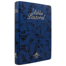 [9781598772159] Biblia de Estudio Pastoral Reina Valera 1960 Mediana Letra Mediana Imitación Piel Azul [RVR065cLG]